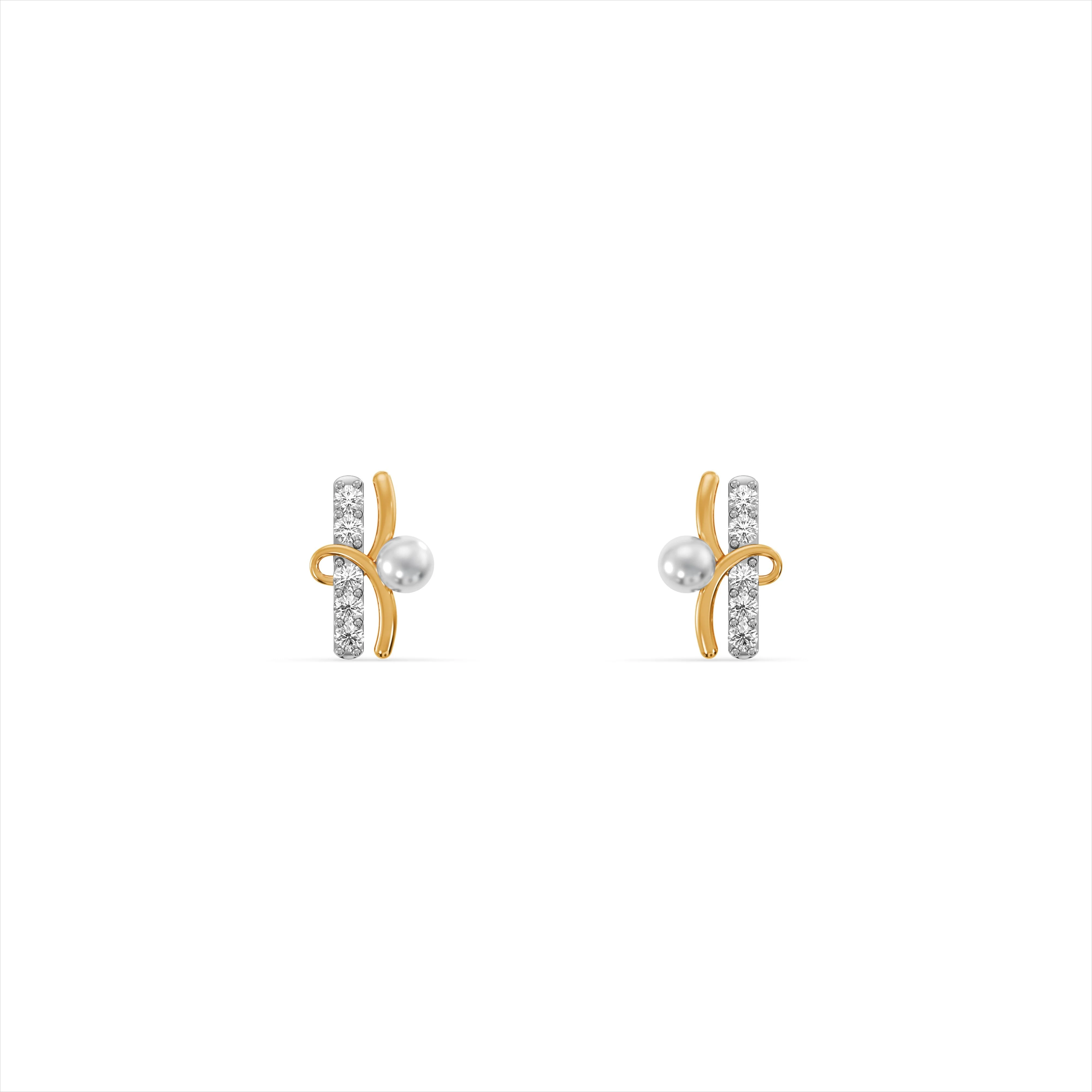 Pearl Ribbon Studs