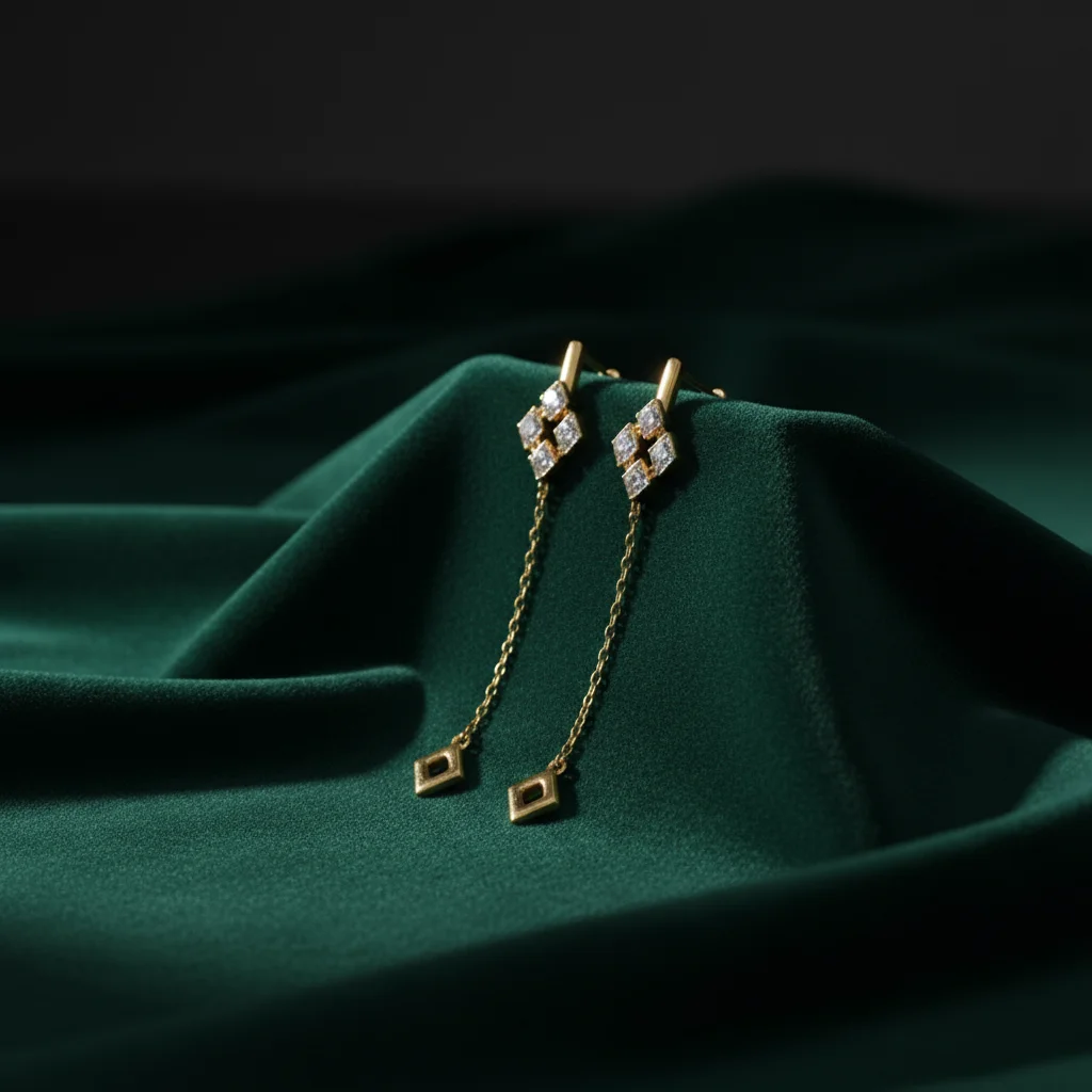 Aria Geometric Chain Earrings