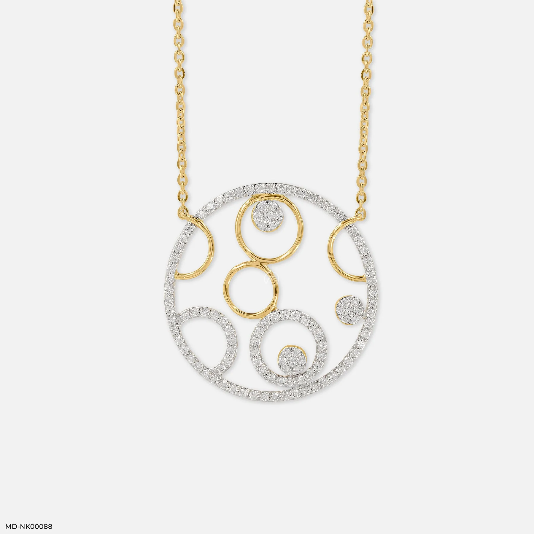 Orbit of Light Diamond Necklace