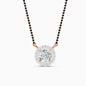 Eternal Solitaire Halo Diamond Mangalsutra