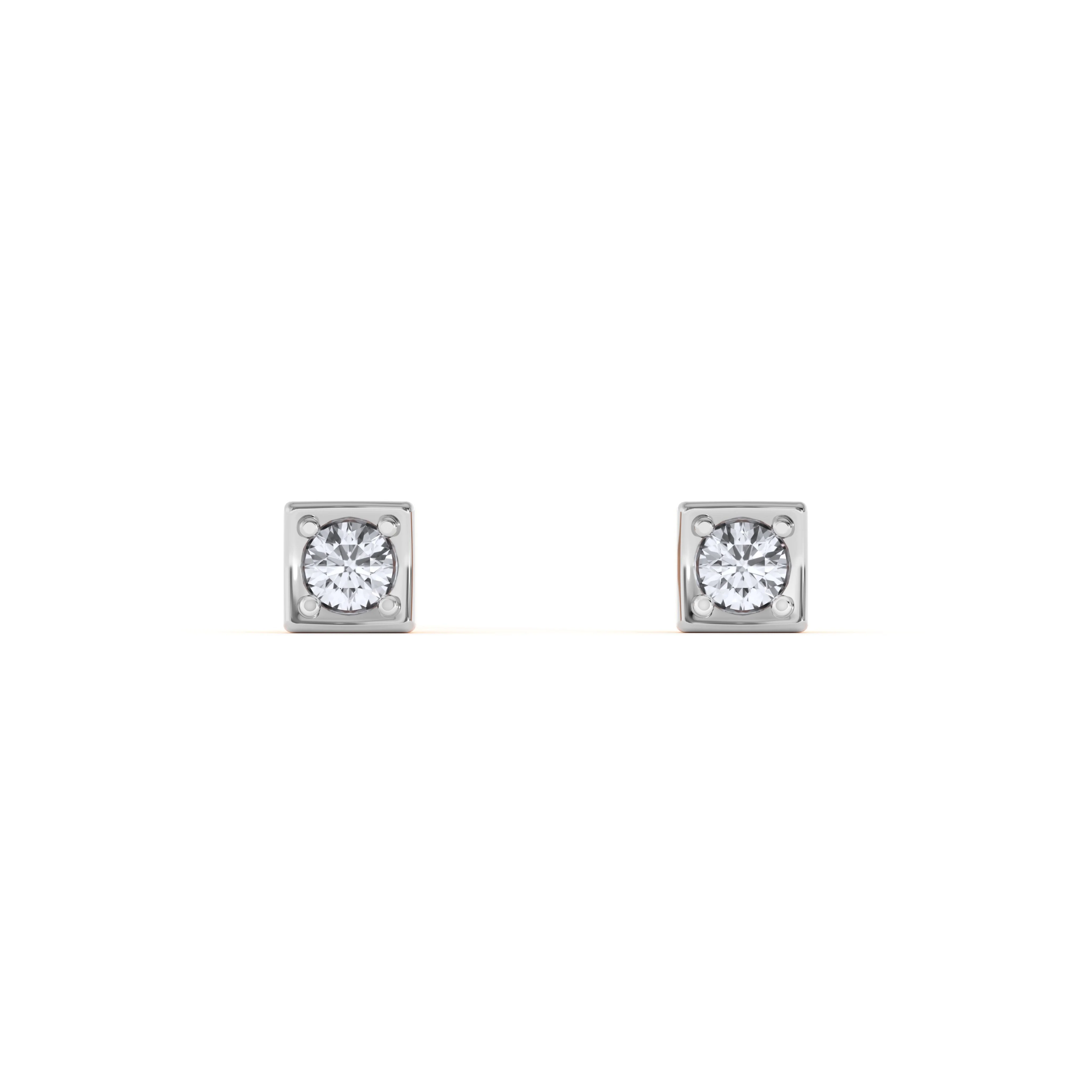 Square Crown Studs