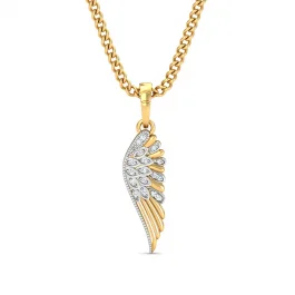 Celestial Wing Diamond Pendant