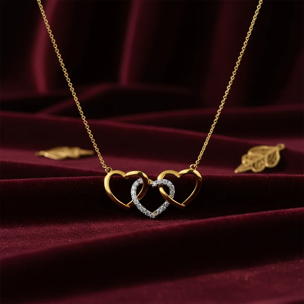 The Trinity of Love Diamond Necklace