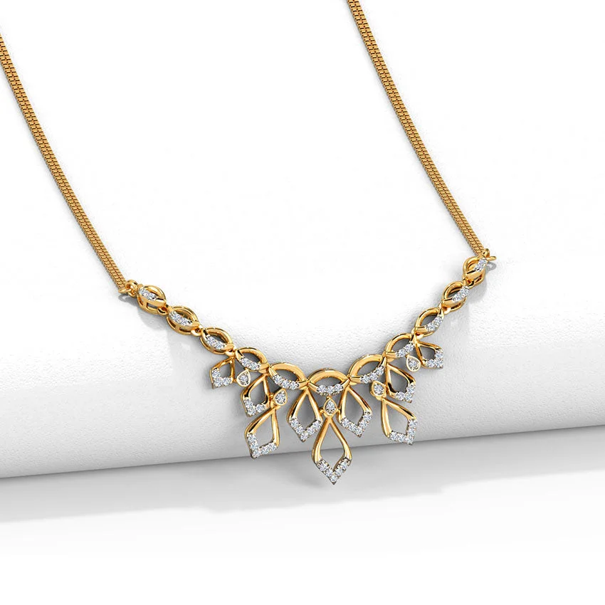 Lustra Vine Diamond Necklace