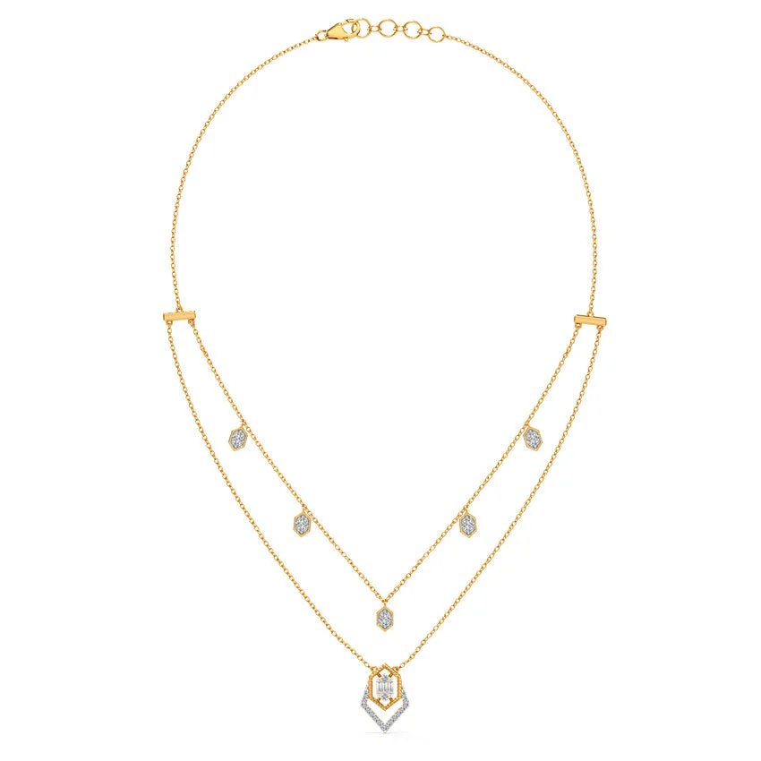 Aurielle Layered Diamond Necklace