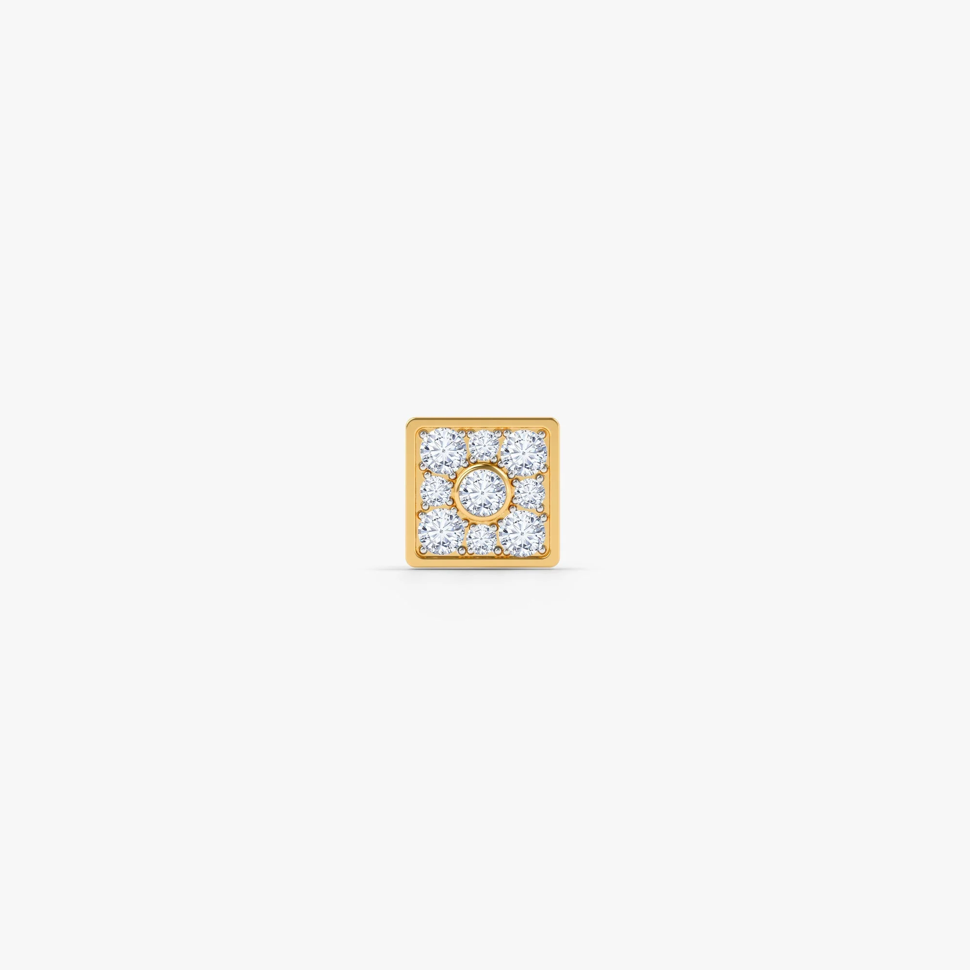 Square Spark Nose Pin