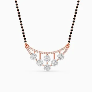 Floral Cascade Diamond Mangalsutra