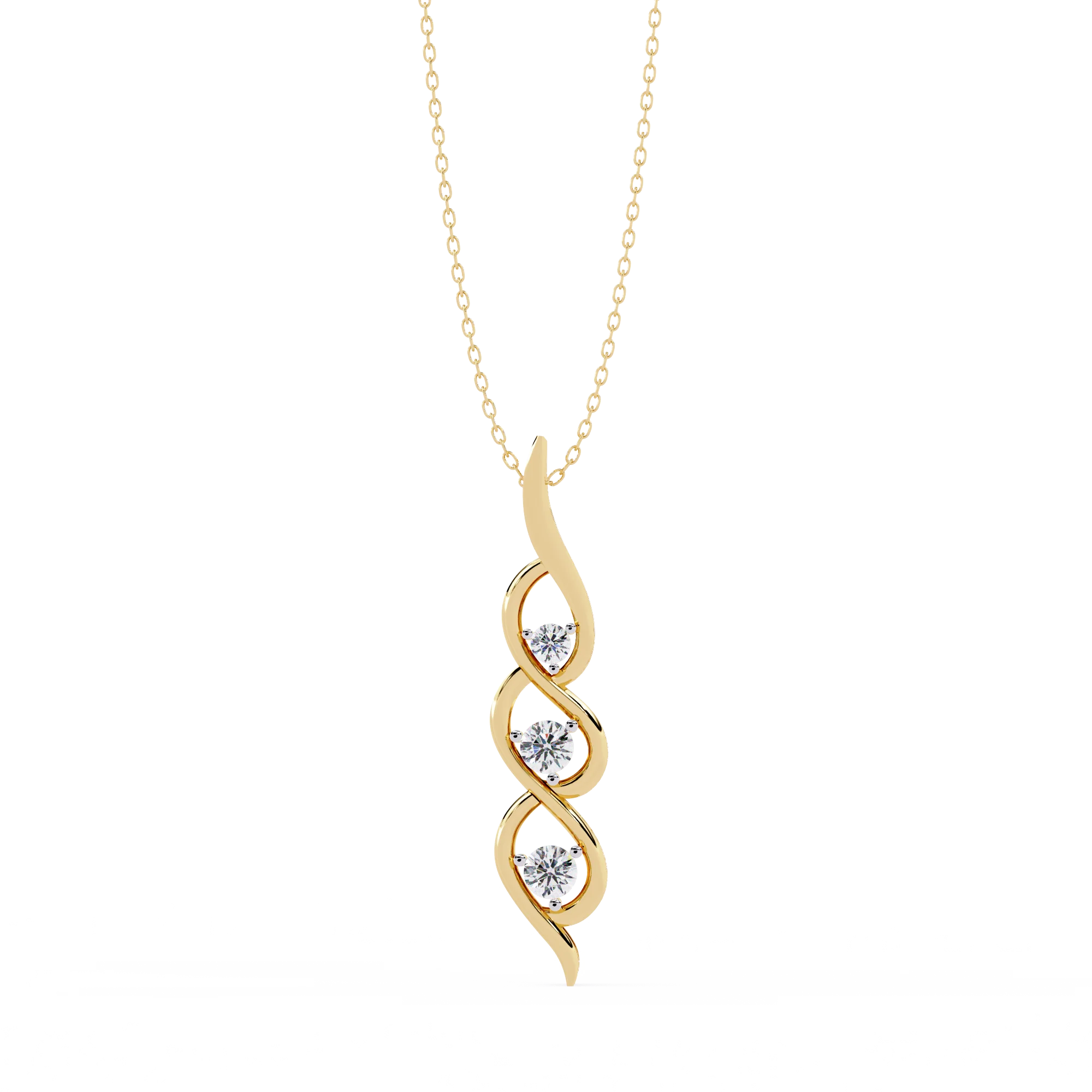 Infinity Grace Diamond Pendant Necklace