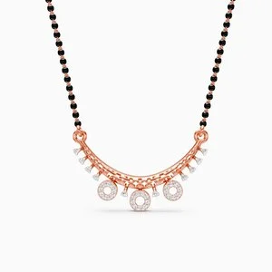 Celestial Trio Halo Diamond Mangalsutra