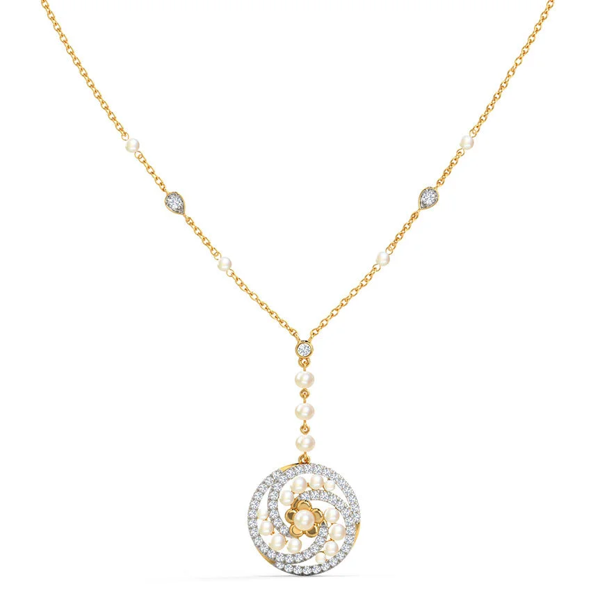 Pearl Aura Diamond Necklace