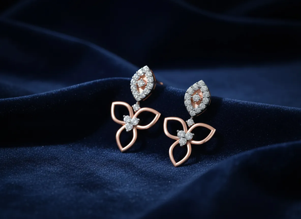 Petaline Diamond Grace Earrings