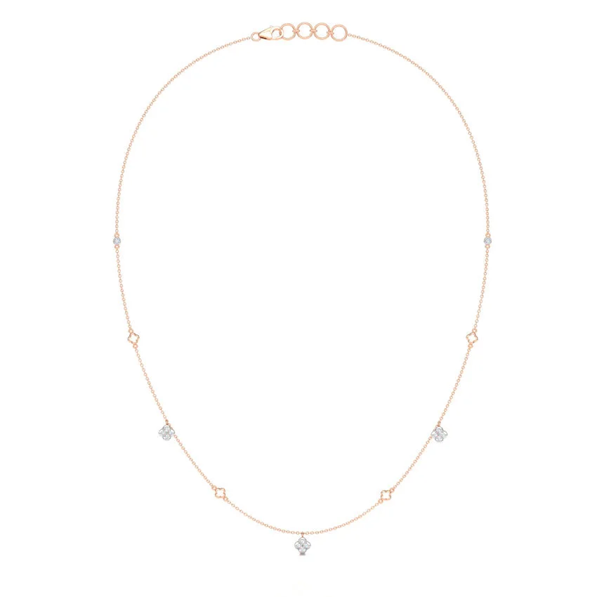 Lucky Clover Diamond Necklace
