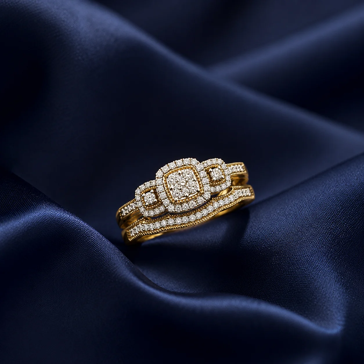 Royal Mosaic Ring Set