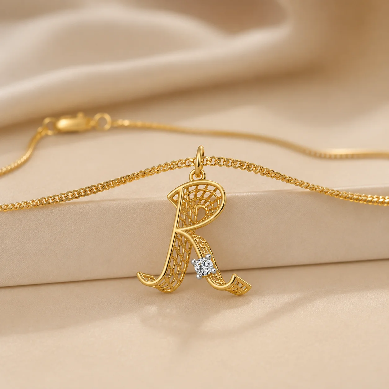 Royal R Diamond Pendant