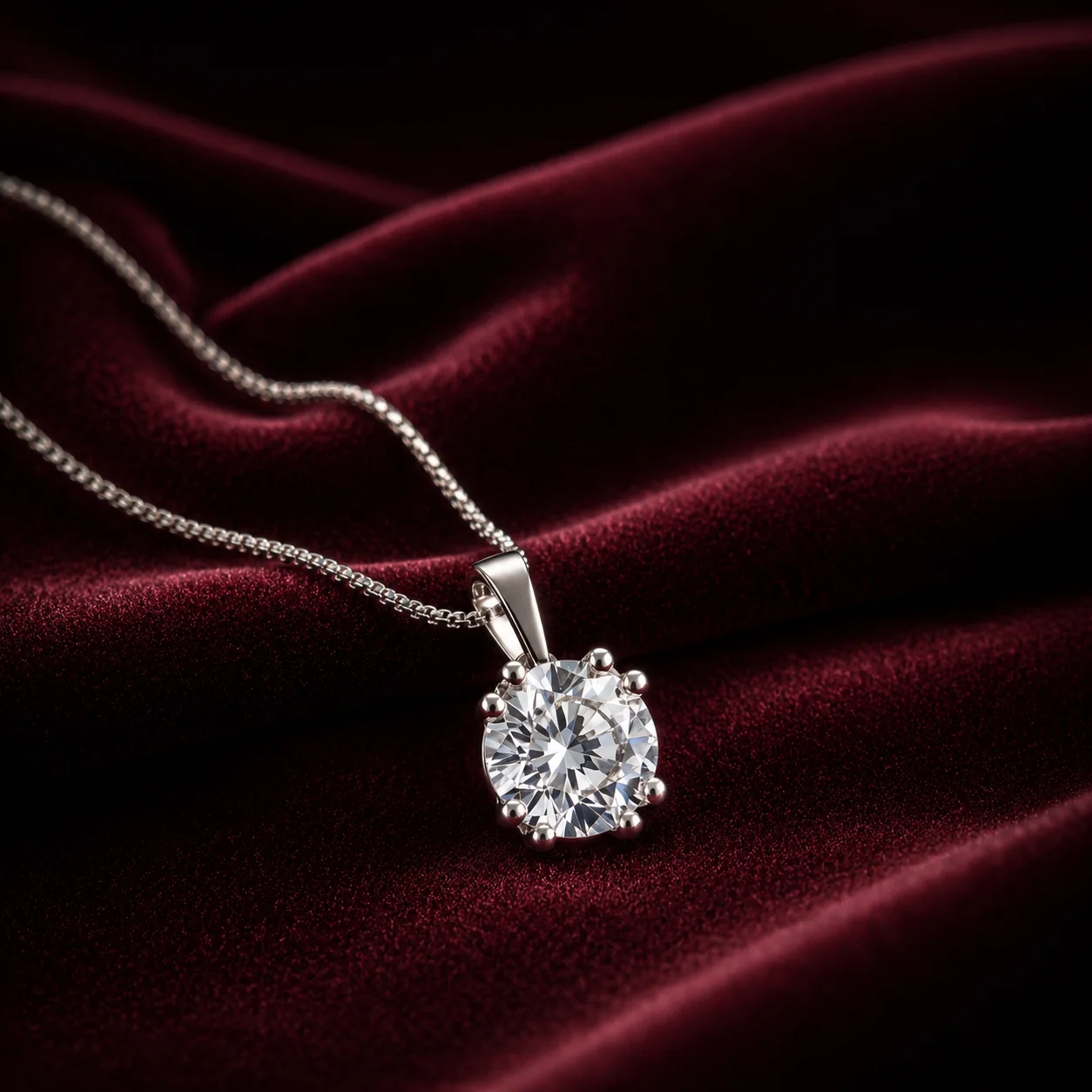 Luna Solitaire Pendant