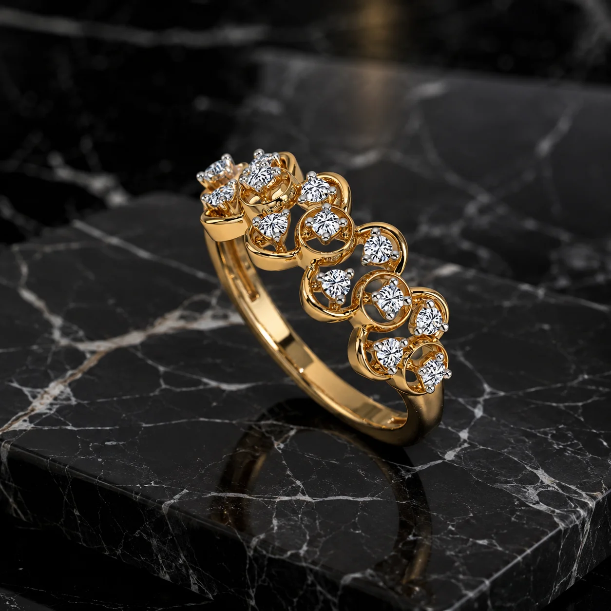 Lucky Clover Diamond Ring