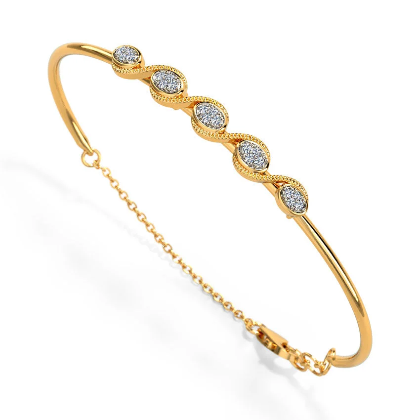 Luna Wave Diamond Bracelet