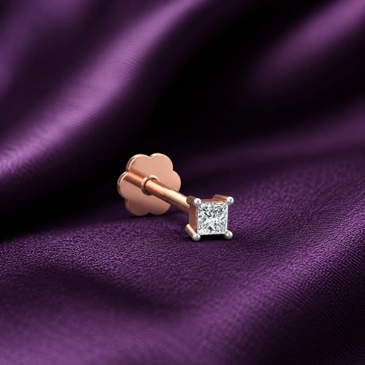 Veloura Solitaire Nose Pin