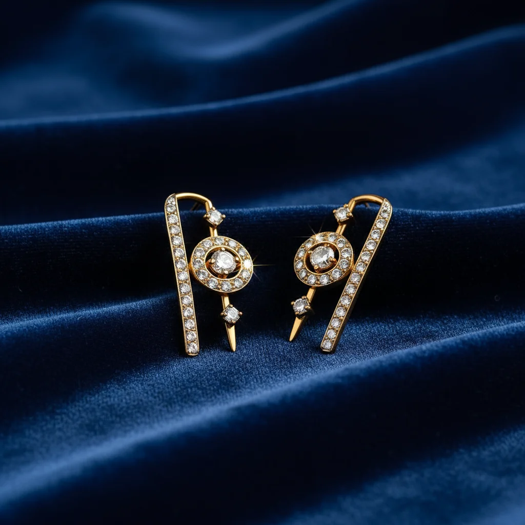 Celestial Compass Ear Pins