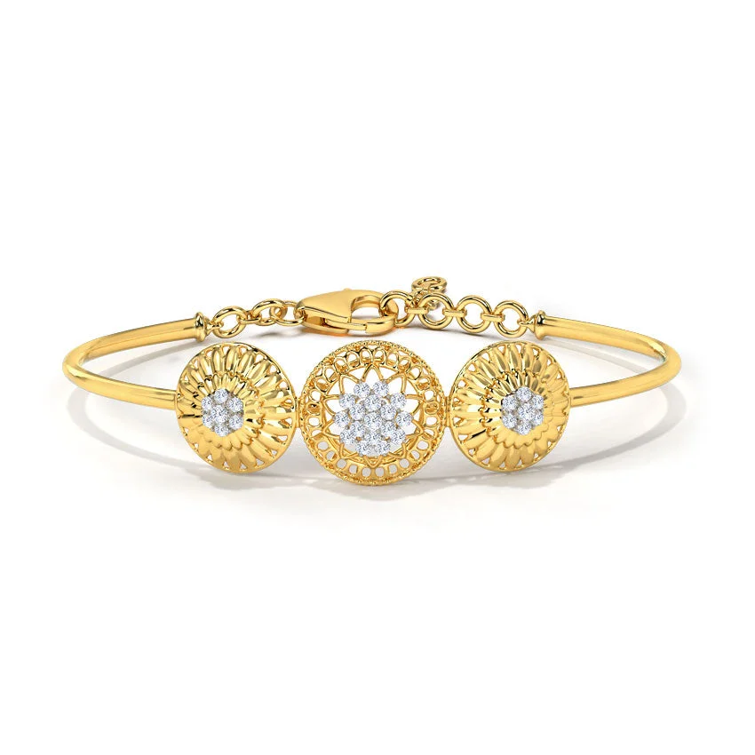 Celestia Sunburst Diamond Bracelet
