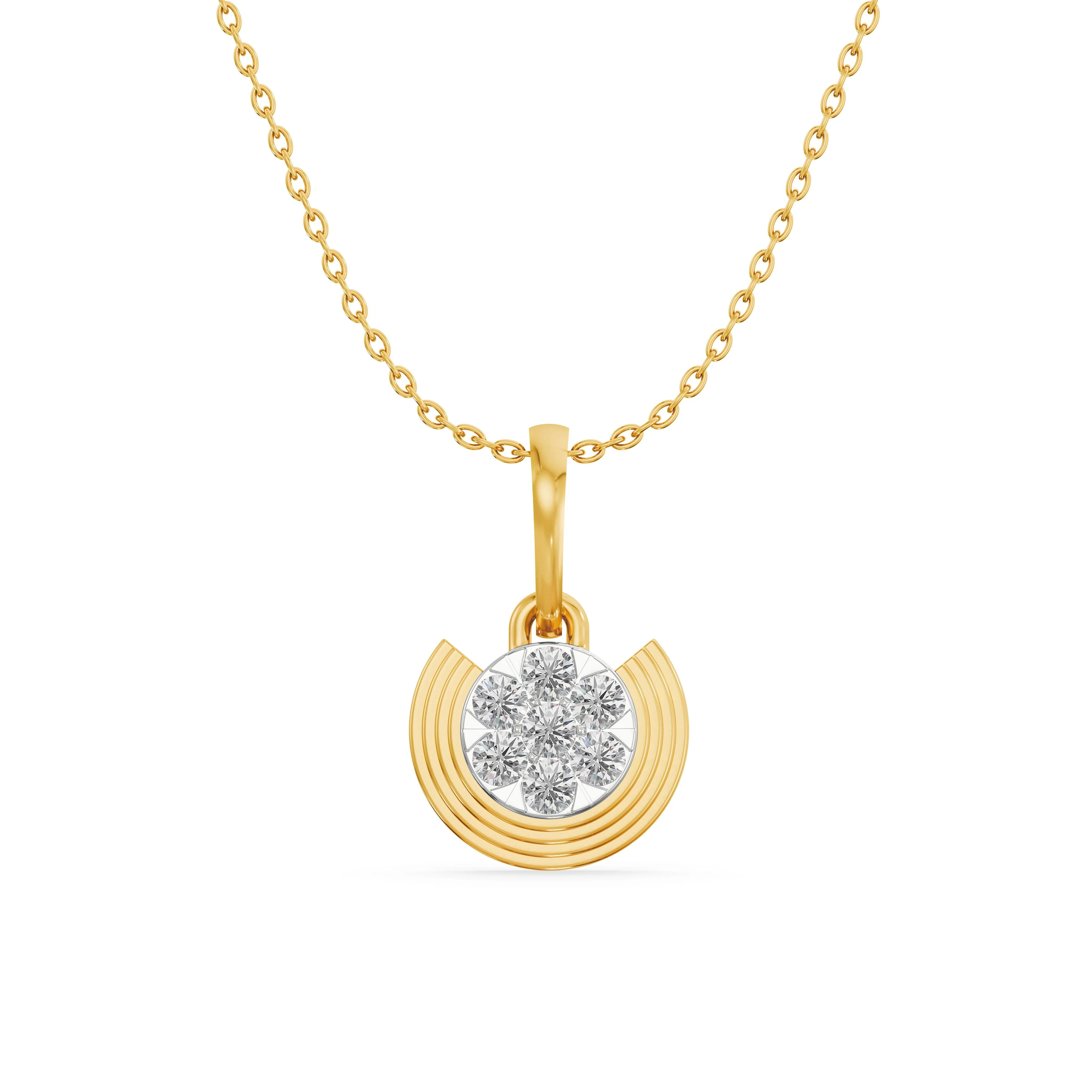 Aurora Bloom Diamond Pendant
