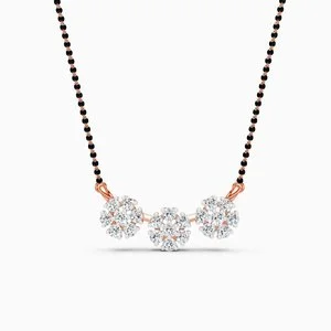 Trinity Bloom Diamond Mangalsutra