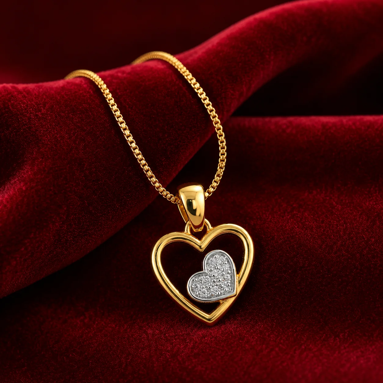 Eternal Heart Diamond Pendant