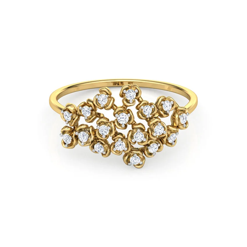 Floral Whisper Diamond Ring