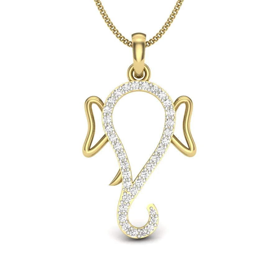 Ganesha Divine Curve Pendant