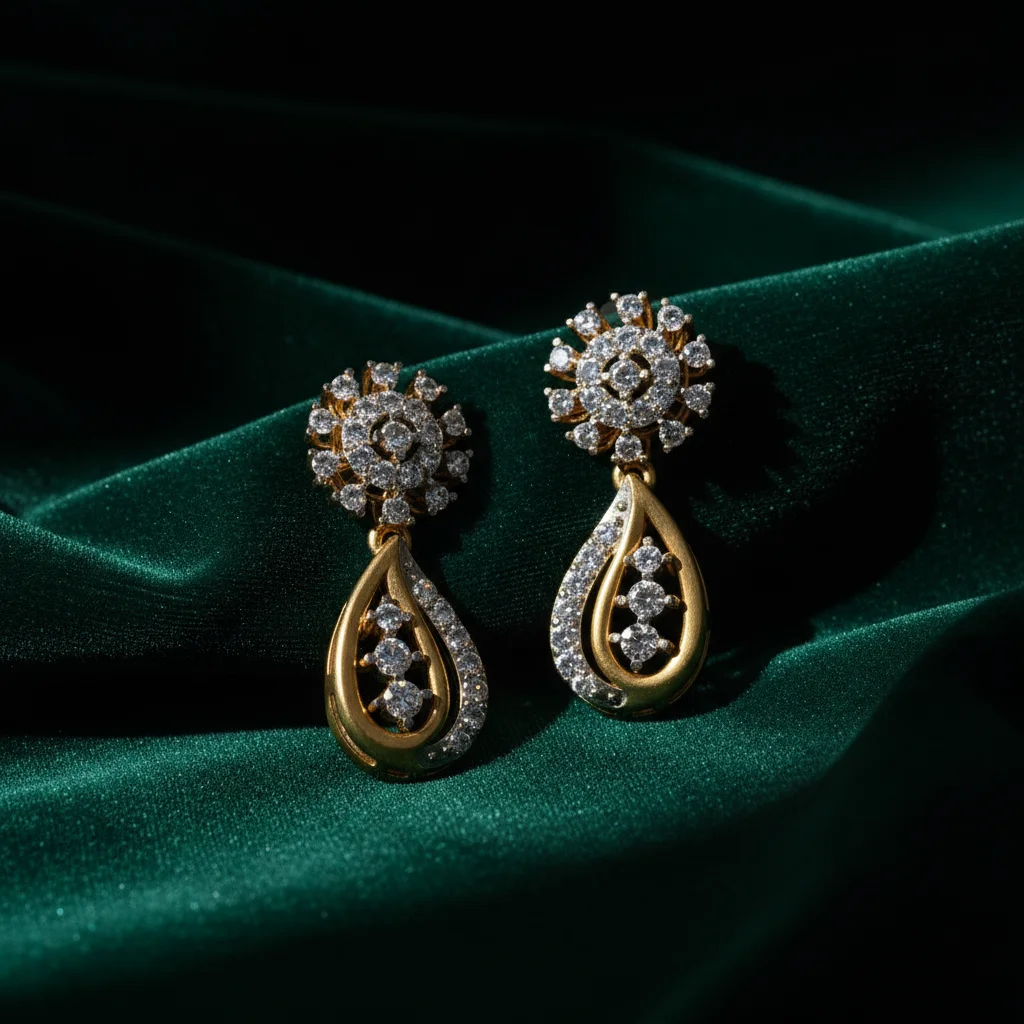 Surya Radiant Teardrop Earrings