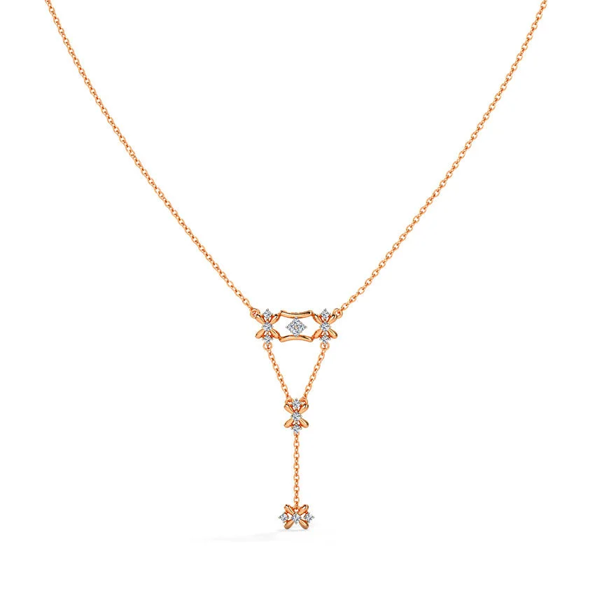 Asteria Drop Diamond Necklace