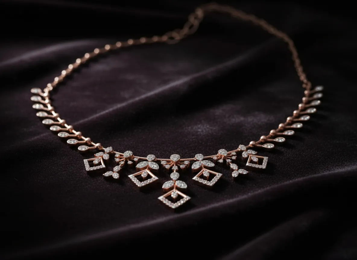 Vireya Diamond Garden Necklace