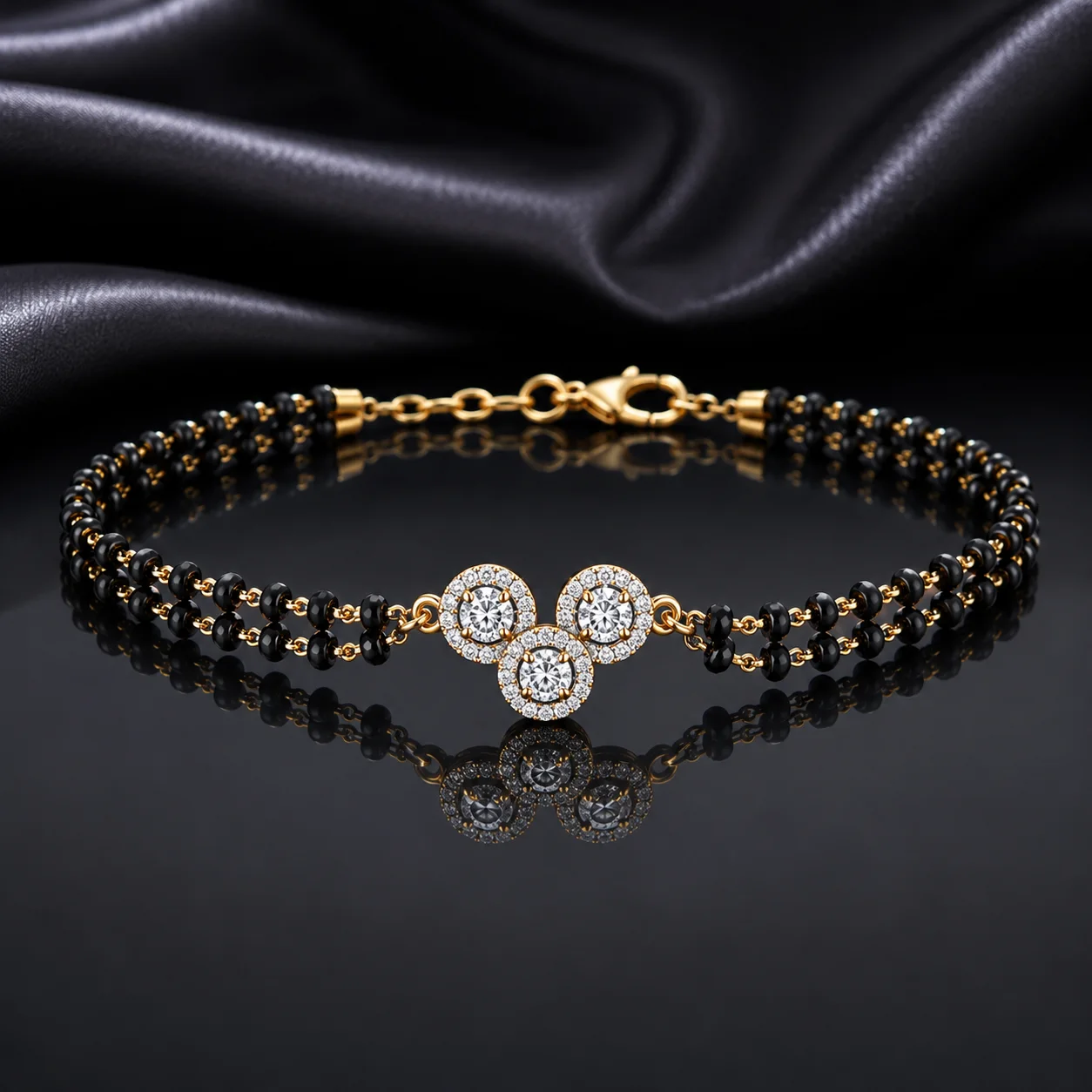 Triple Halo Grace Bracelet