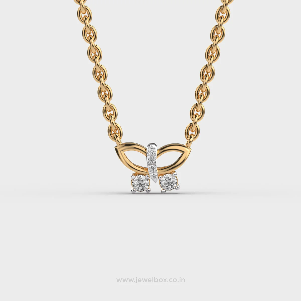 Twin Spark Butterfly Pendant