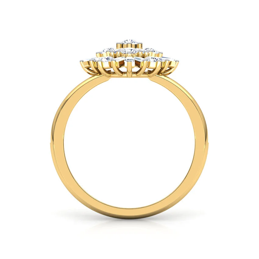 Aurora Blossom Diamond Ring