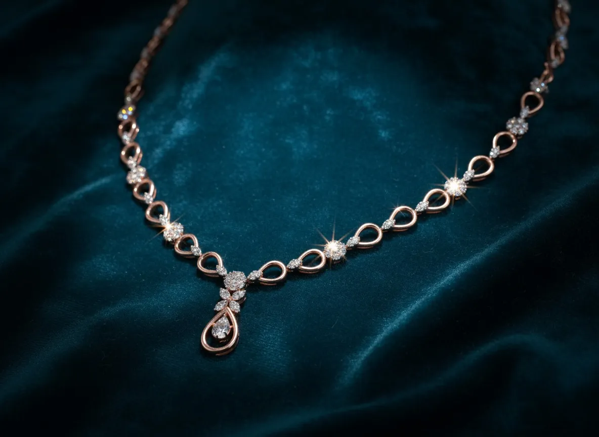Lunex Cascade Diamond Necklace