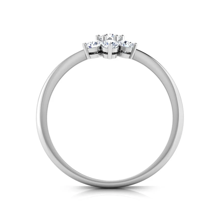 Snow Blossom Diamond Ring