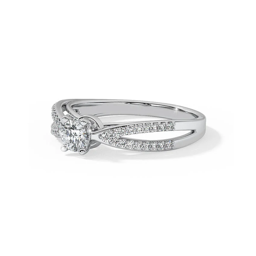 Grace Split Shank Diamond Ring