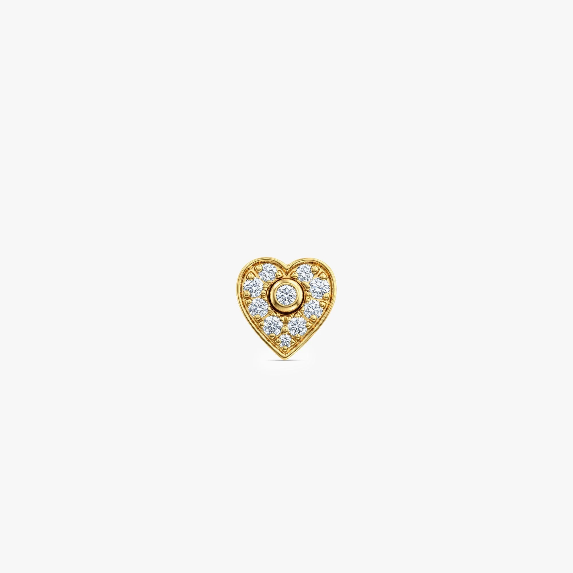 Heart Glow Nose Pin