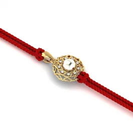 Pearl Aura Diamond Rakhi
