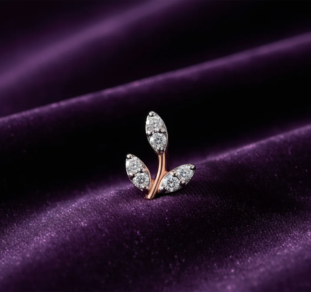 Willow Diamond Sprig Stud