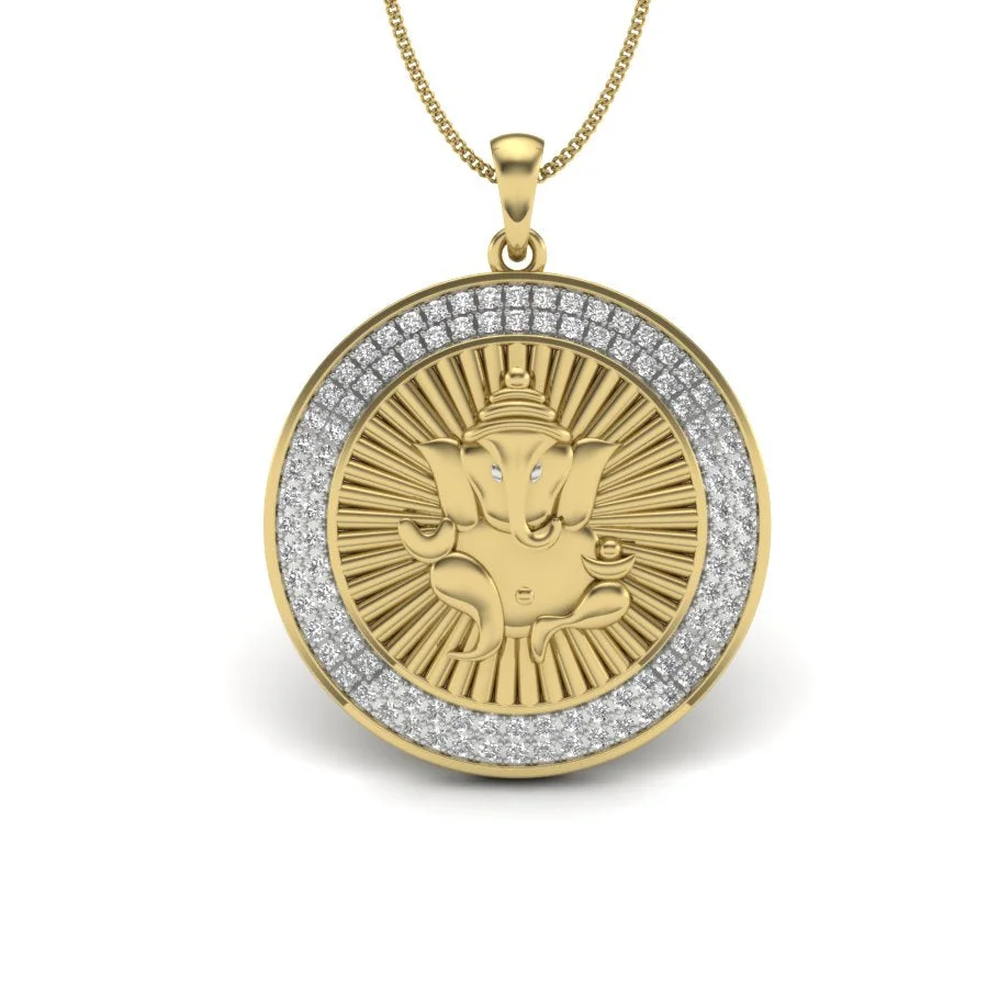 Ganesha Divine Halo Pendant