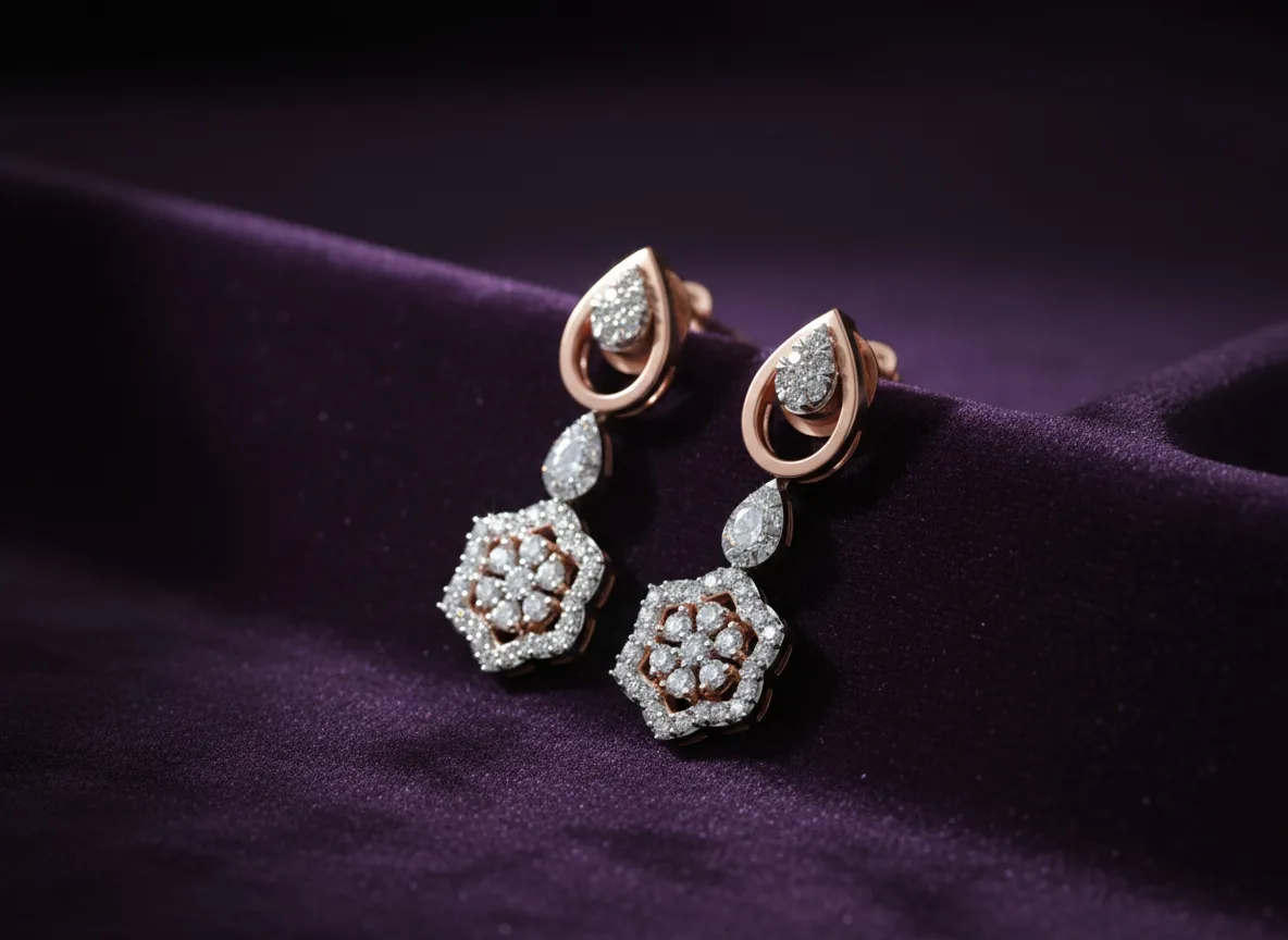 Elvaris Diamond Cascade Earrings