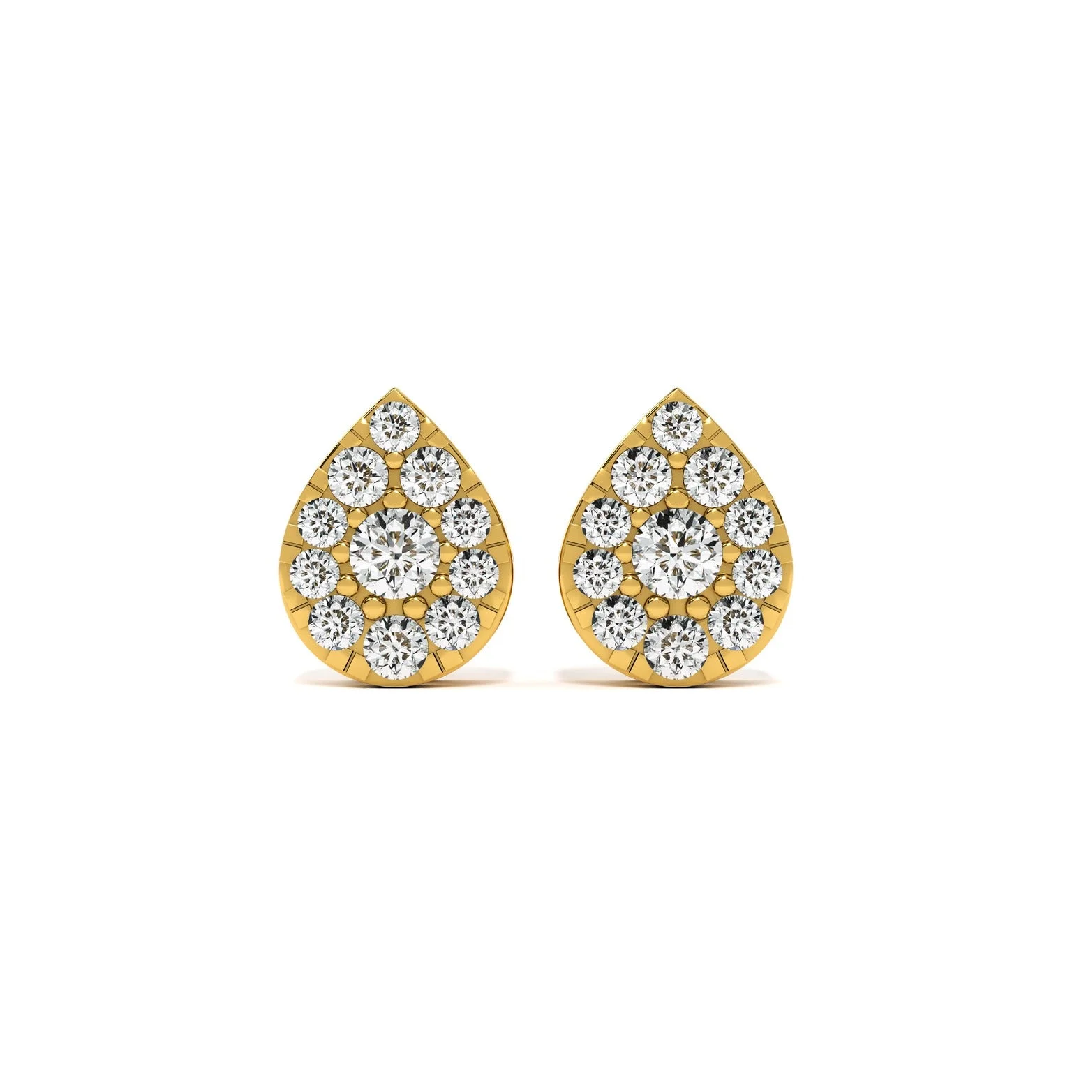 Radiant Teardrop Studs