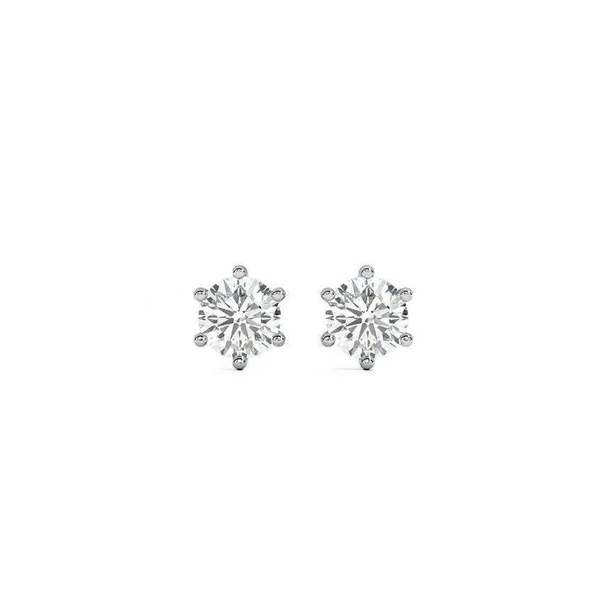 Classic Six-Prong Solitaires Earring