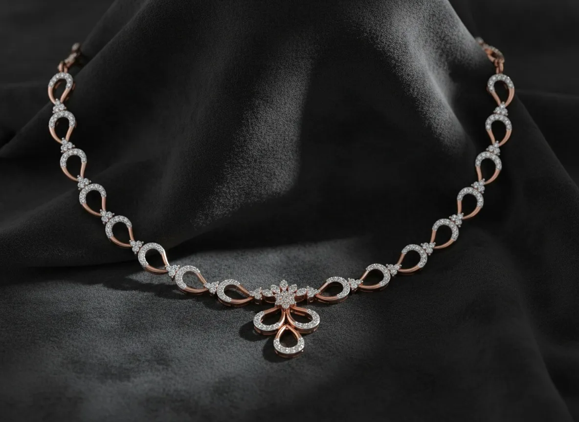 Elvion Diamond Flow Necklace
