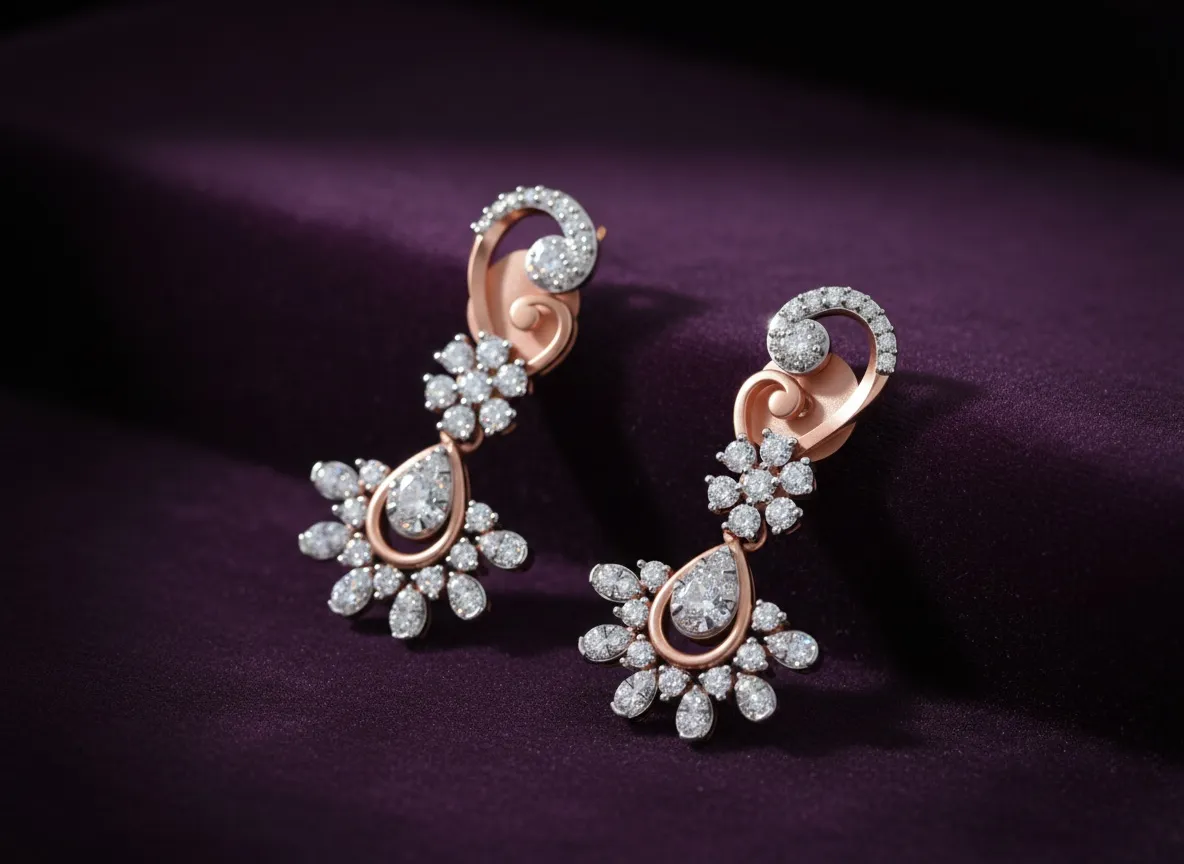 Grace Drop Diamond Earrings