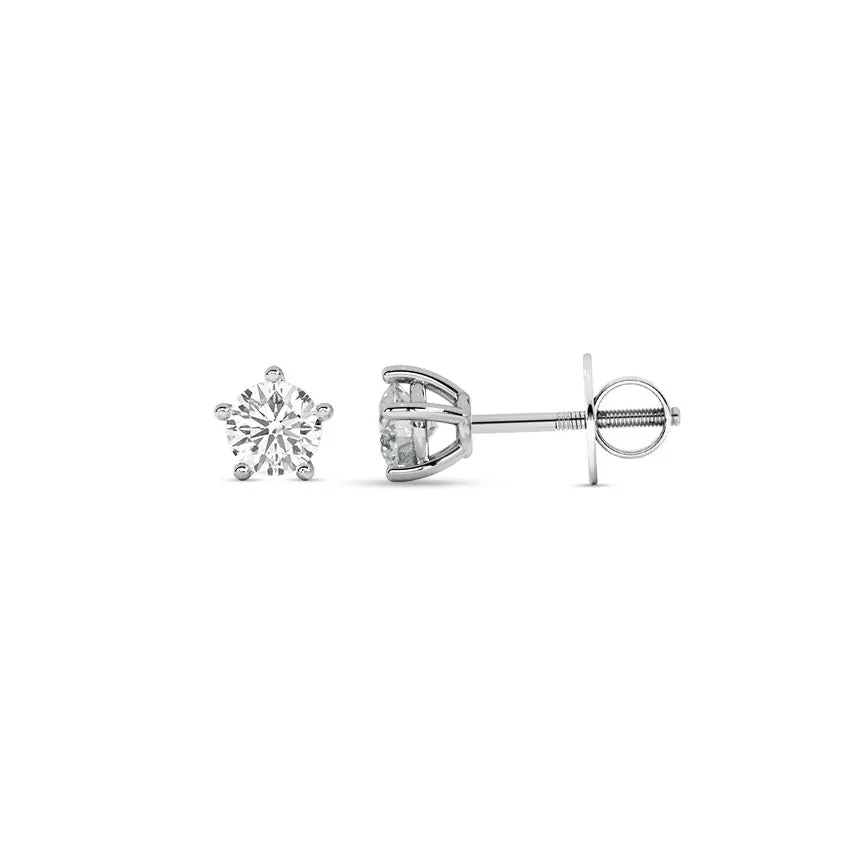 Secure Star Solitaires Earring