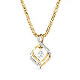 Twilight Bloom Diamond Pendant