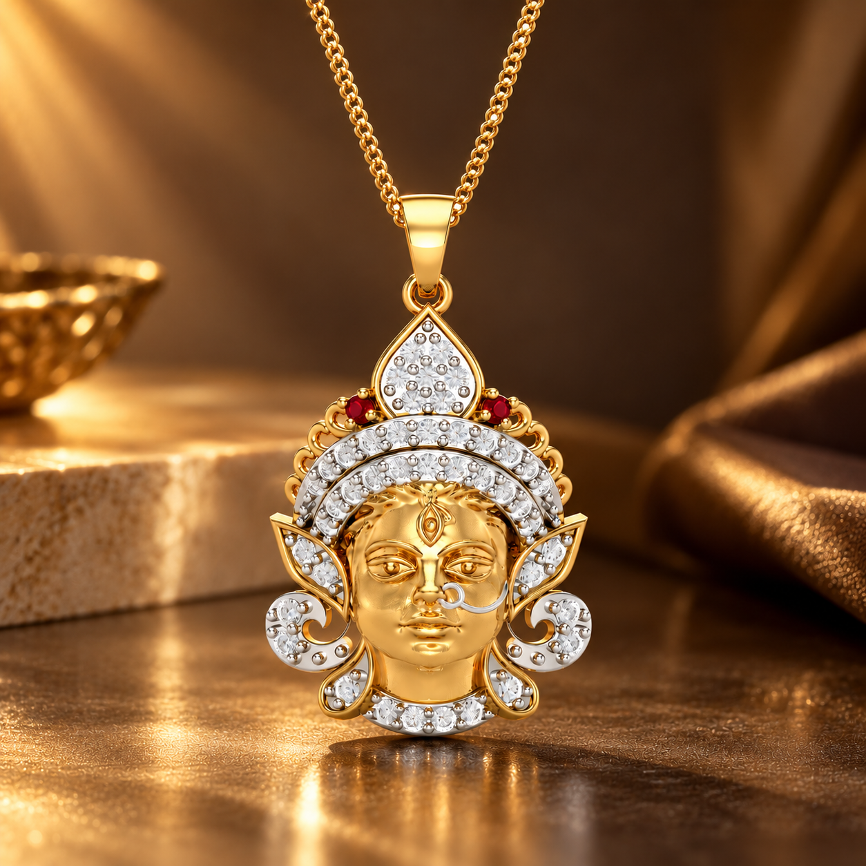 Divine Durga Radiance Pendant